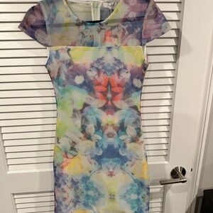 Parker Multicolor Abstract Mini Dress